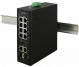 Pulsar ISF108 Switch przemysłowy 10-portowy do 8 kamer IP 8xPoE, 2xCombo