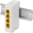 Switch / extender sygnału PoE na szynę DIN 1xPoE IN 3xPoE OUT 802.3af/at Gigabit
