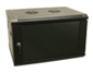 Linkbasic szafa wisząca rack 19'' 6U 600x450mm czarna (drzwi przednie szklane)