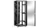 Szafa stojąca rack 19'' 42U 800x800mm czarna (drzwi przednie szklane)