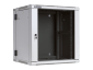 Szafa wisząca dwusekcyjna 12U 19 600x550mm szara (drzwi szklane)