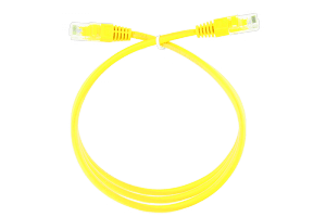 Patchcord FTP kategorii 6a 0.5m żółty