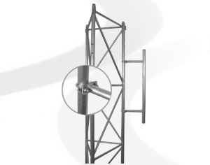 Wspornik antenowy WA435 dł. 1 m Ø 35
