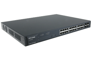TP-Link TL-T1600G-28PS (TL-SG2424P) przełącznik Smart JetStream, 24 gigabitowe porty PoE+, 4 sloty SFP  