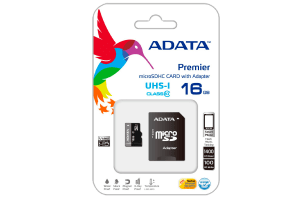 ADATA karta pamięci micro SDHC 16GB Class 10 + adapter